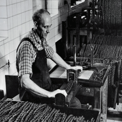 Tobaksfläta Kapning 1940 Snus och Tändsticksmuseum